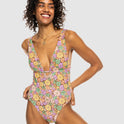 Womens All About Sol Tie Back One-Piece Swimsuit