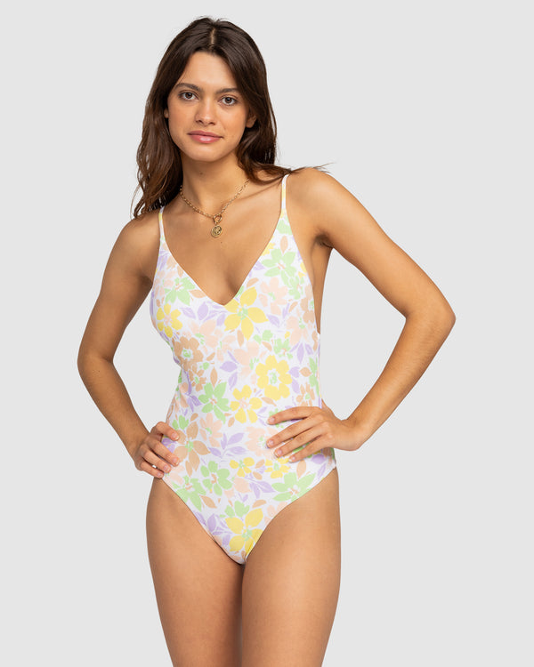 Womens Ephemere High Leg One Piece Swimsuit