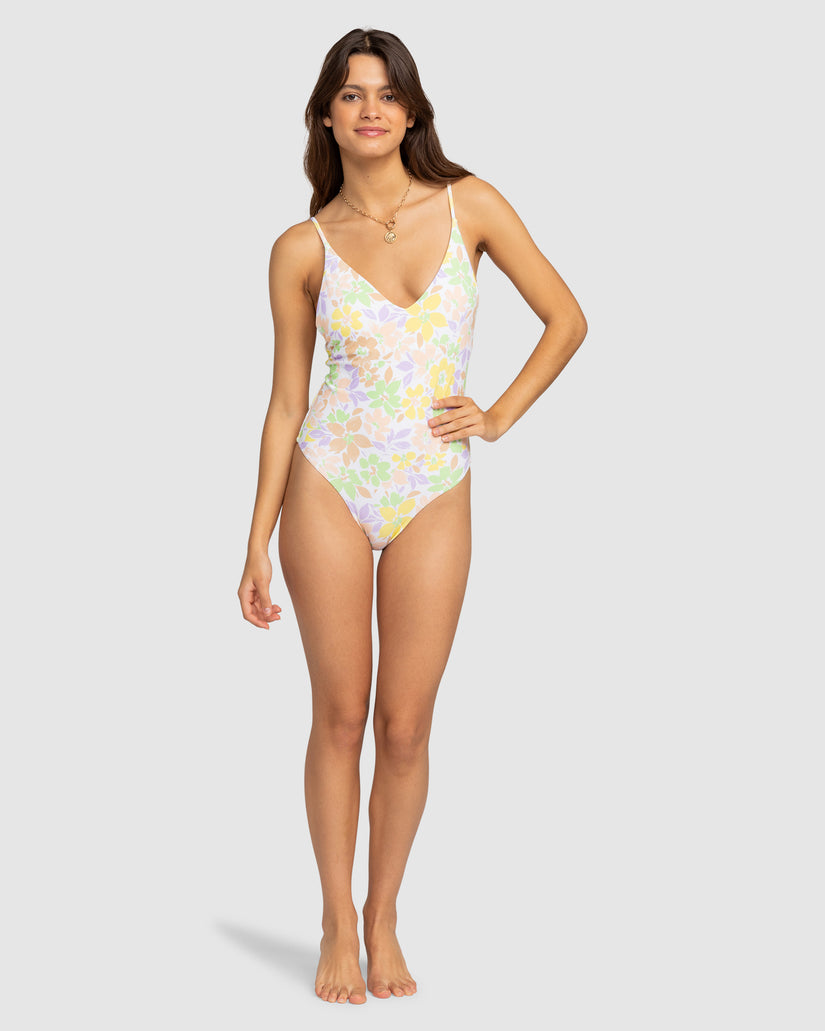 Womens Ephemere High Leg One Piece Swimsuit