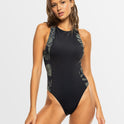 Womens Roxy Pro Wave  One Piece Swimsuit