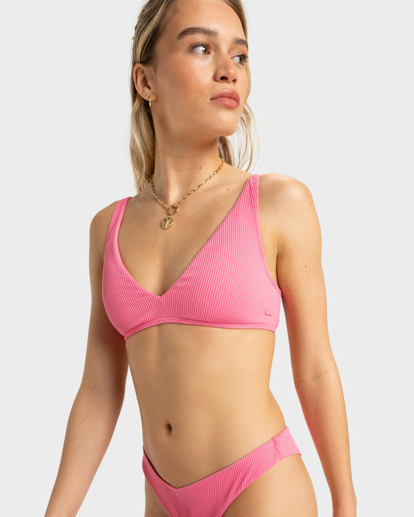 Womens Rib Roxy Love The Oceana V Bikini Top