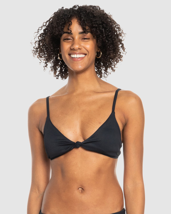 Womens Rib Roxy Love The Surf Knot Bikini Top