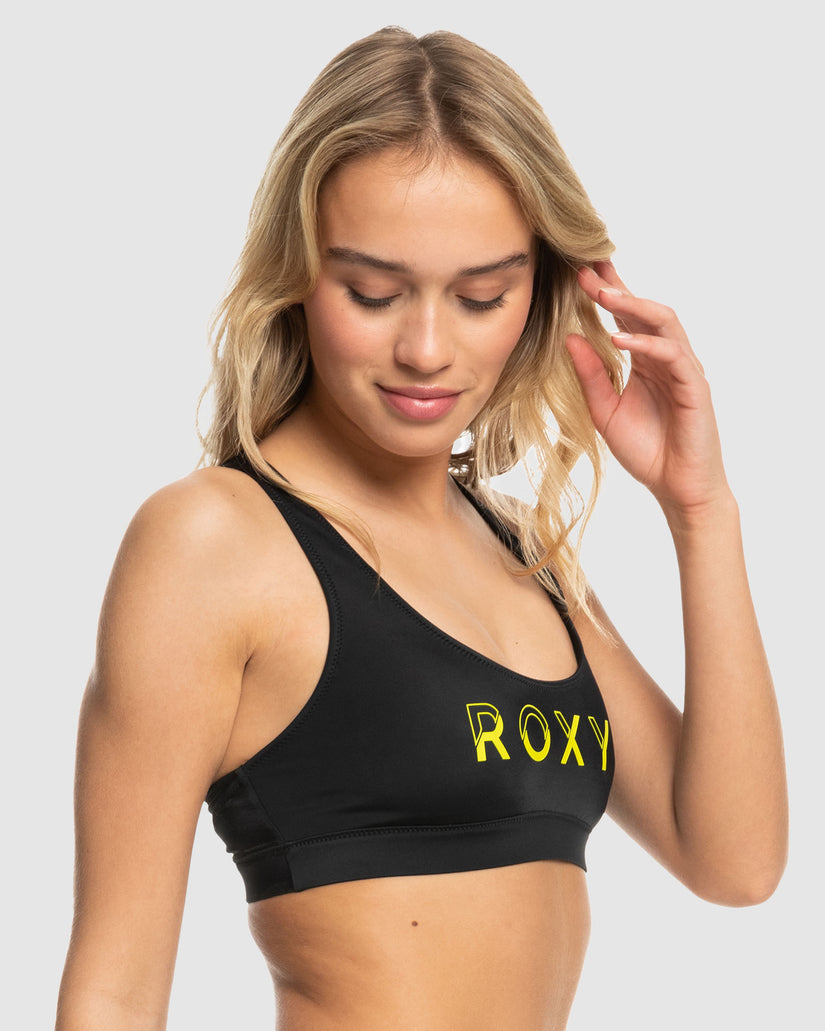 Womens Roxy Active Bralette Sd Bikini Top