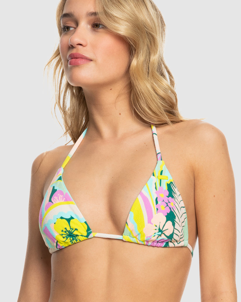 Womens Rave Wave Tiki Tri Bikini Top