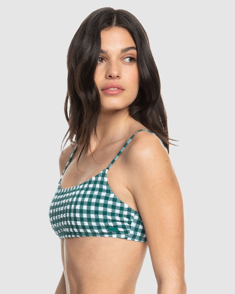 Womens The Plaid Pulse Bralette Bikini Top