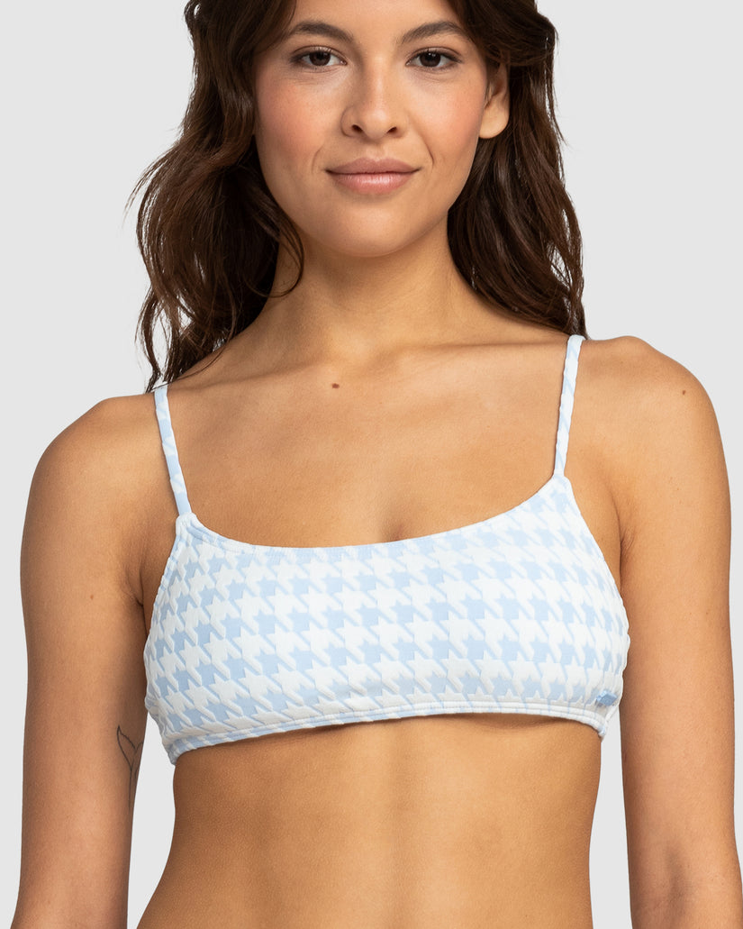 Womens Check It Bralette Bikini Top