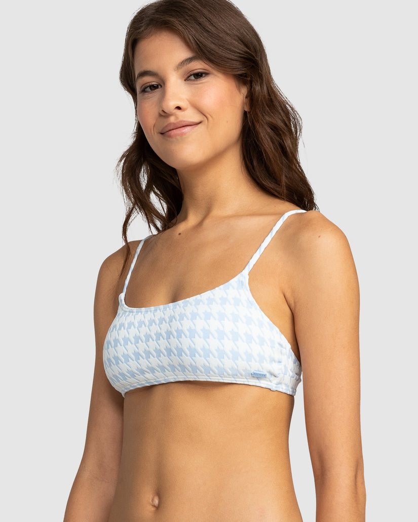 Womens Check It Bralette Bikini Top