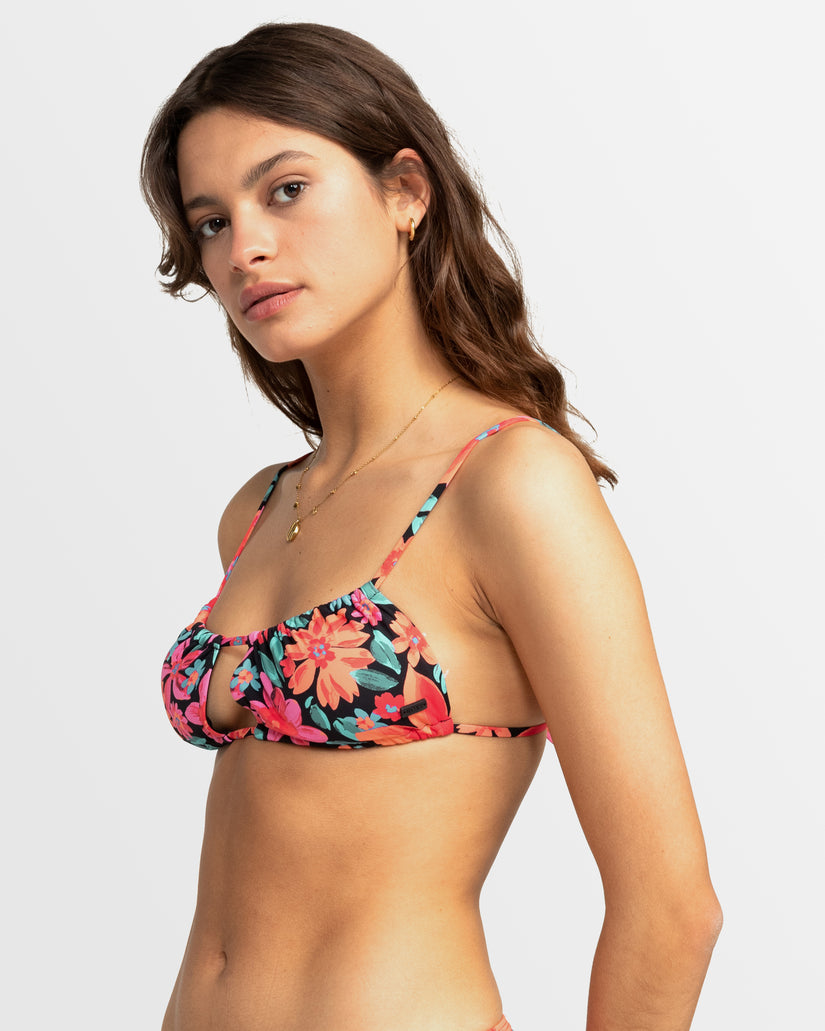 Womens Printed Beach Classics Bralette Bikini Top