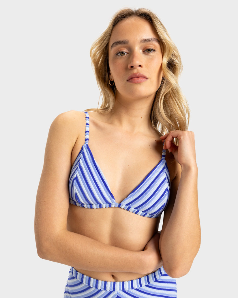 Womens Party Wave 2 Fixed Tri Bikini Top