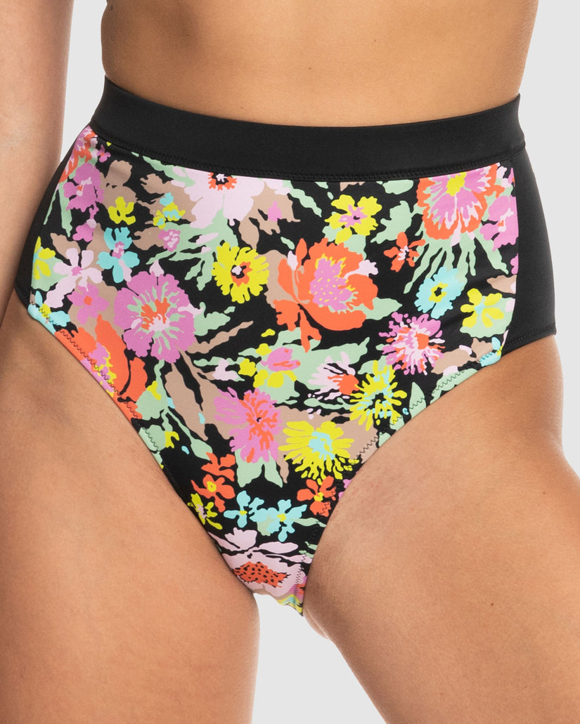 Womens Roxy Active High Waist Mod Bikini Bottom