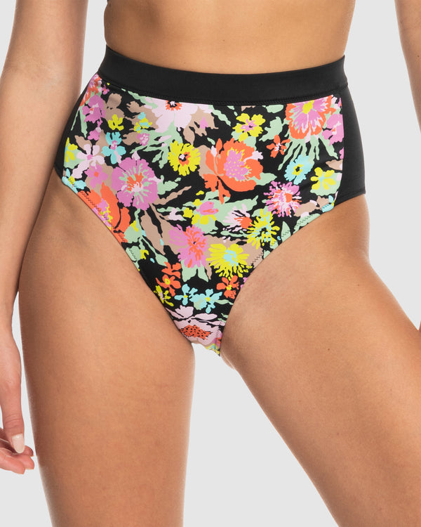 Womens Roxy Active High Waist Mod Bikini Bottom