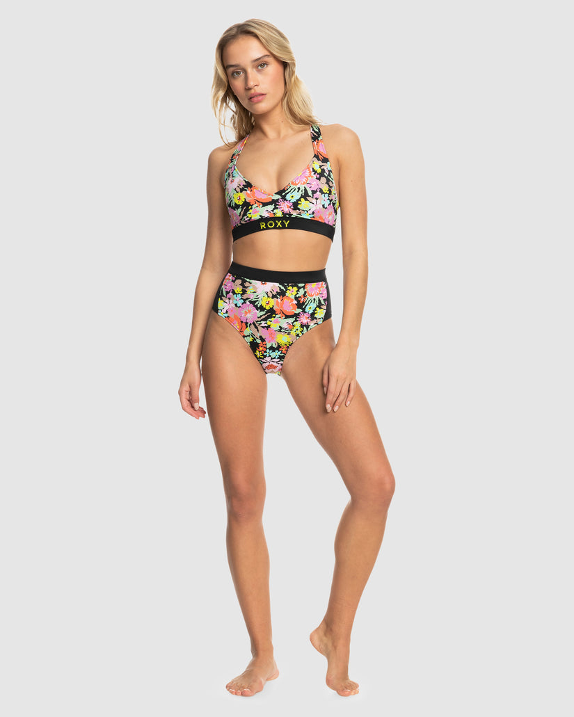 Womens Roxy Active High Waist Mod Bikini Bottom