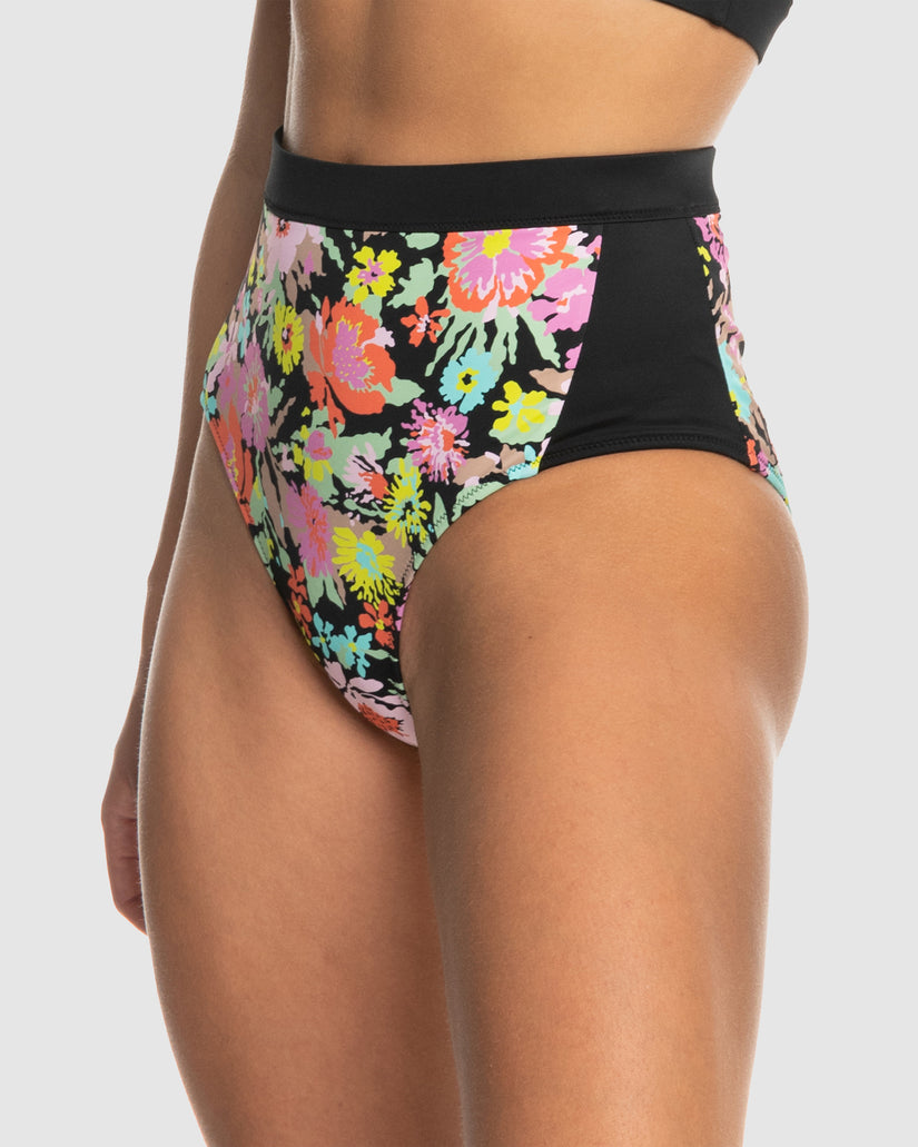 Womens Roxy Active High Waist Mod Bikini Bottom