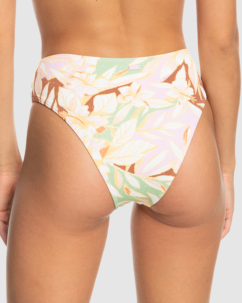 Womens Meadow Flowers Midwaist Mod Bikini Bottom