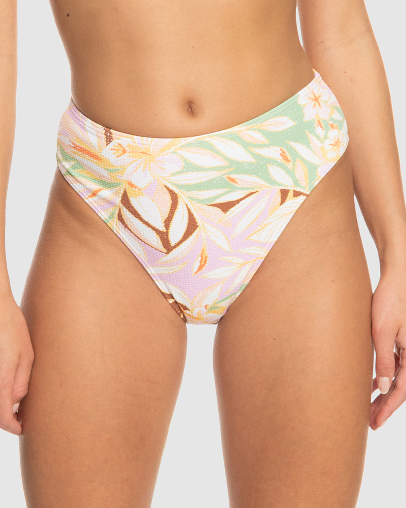 Womens Meadow Flowers Midwaist Mod Bikini Bottom