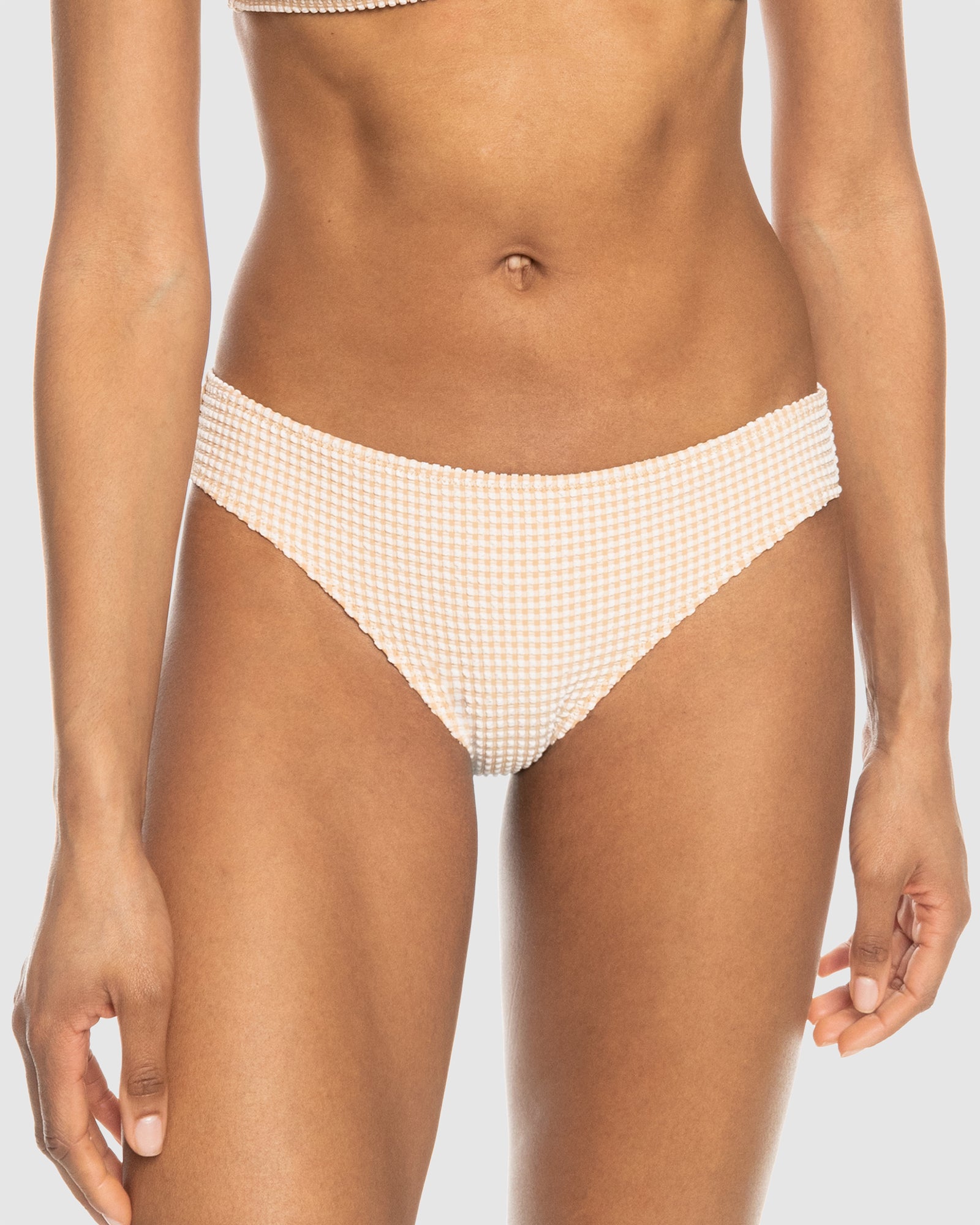 Womens Gingham Hipster Bikini Bottom PORCINI Roxy