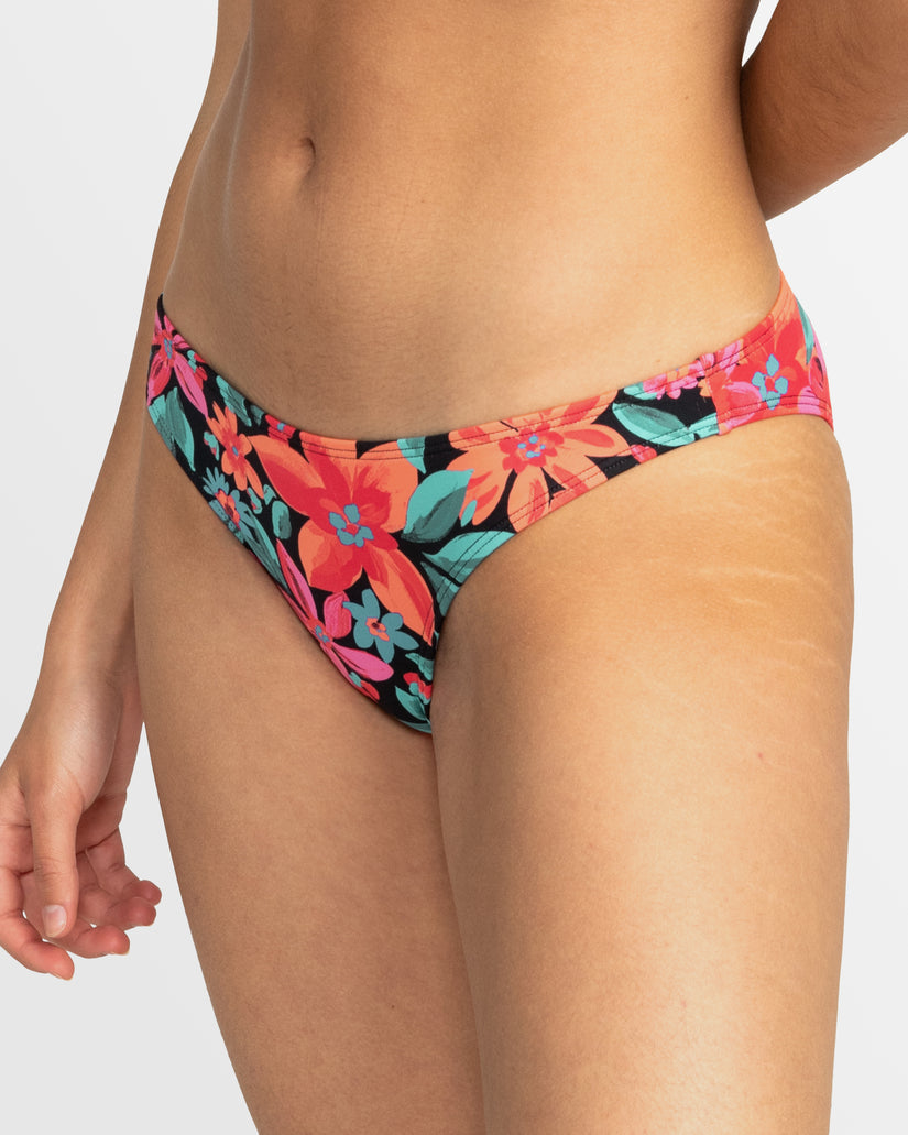 Womens Printed Beach Classics Moderate Bikini Bottom