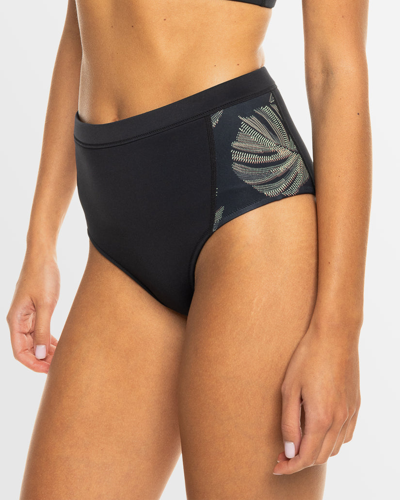 Womens Roxy Pro Wave Moderate Coverage Bikini Bottom