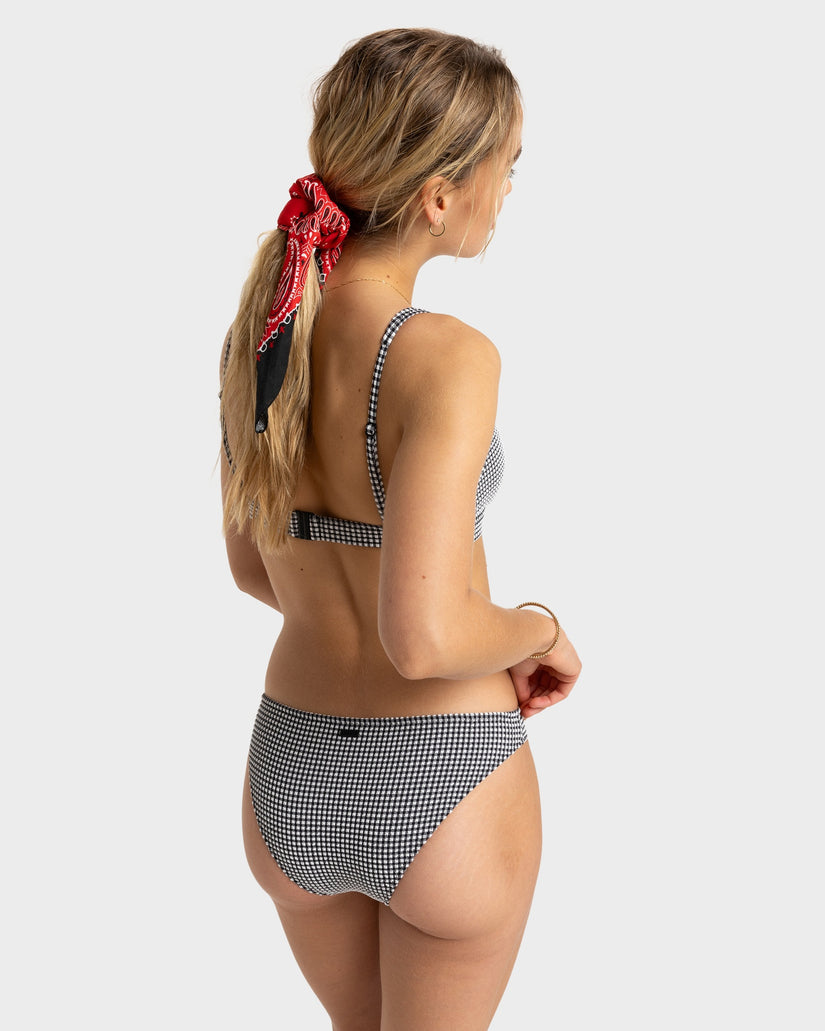 Womens Gingham Bikini Bikini Bottom