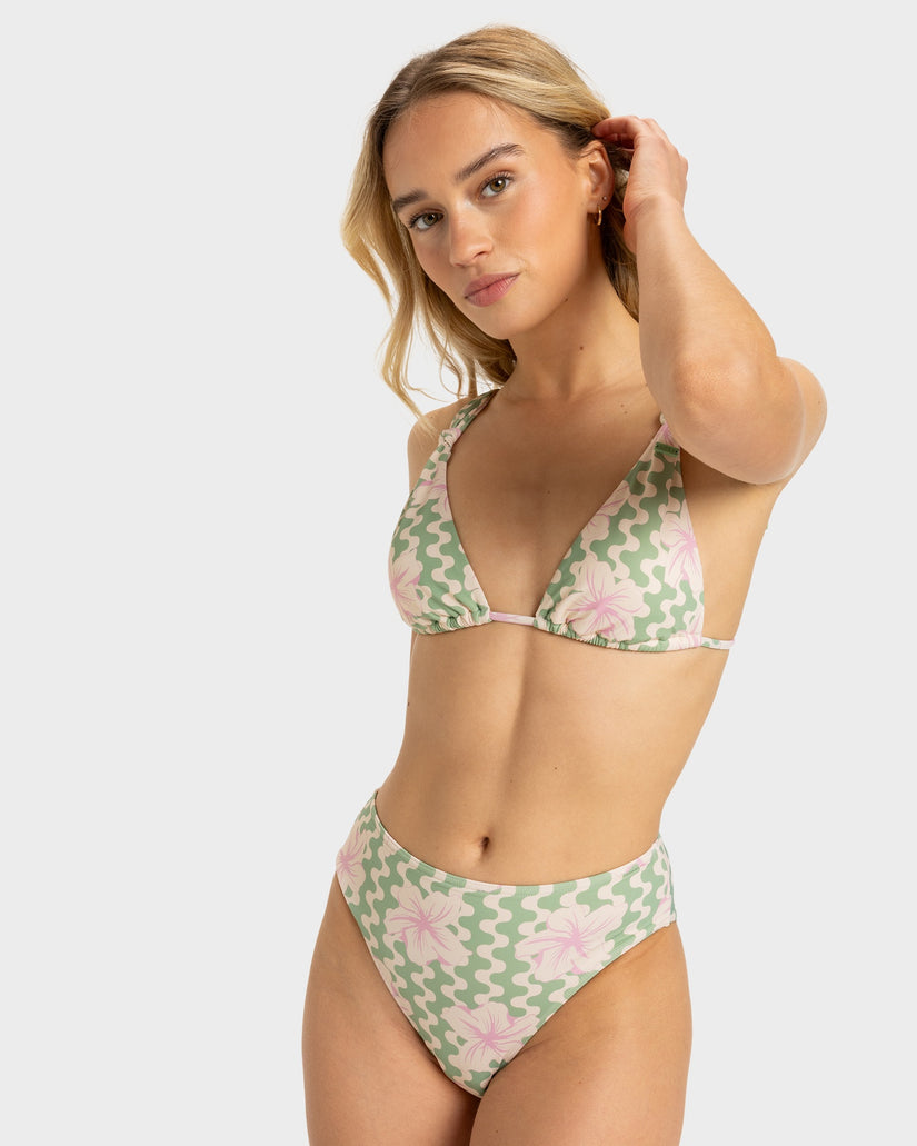 Womens Hibiscus Daze Midwaist Bikini Bottom