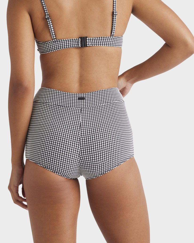 Womens Gingham Shorty Bikini Bottom