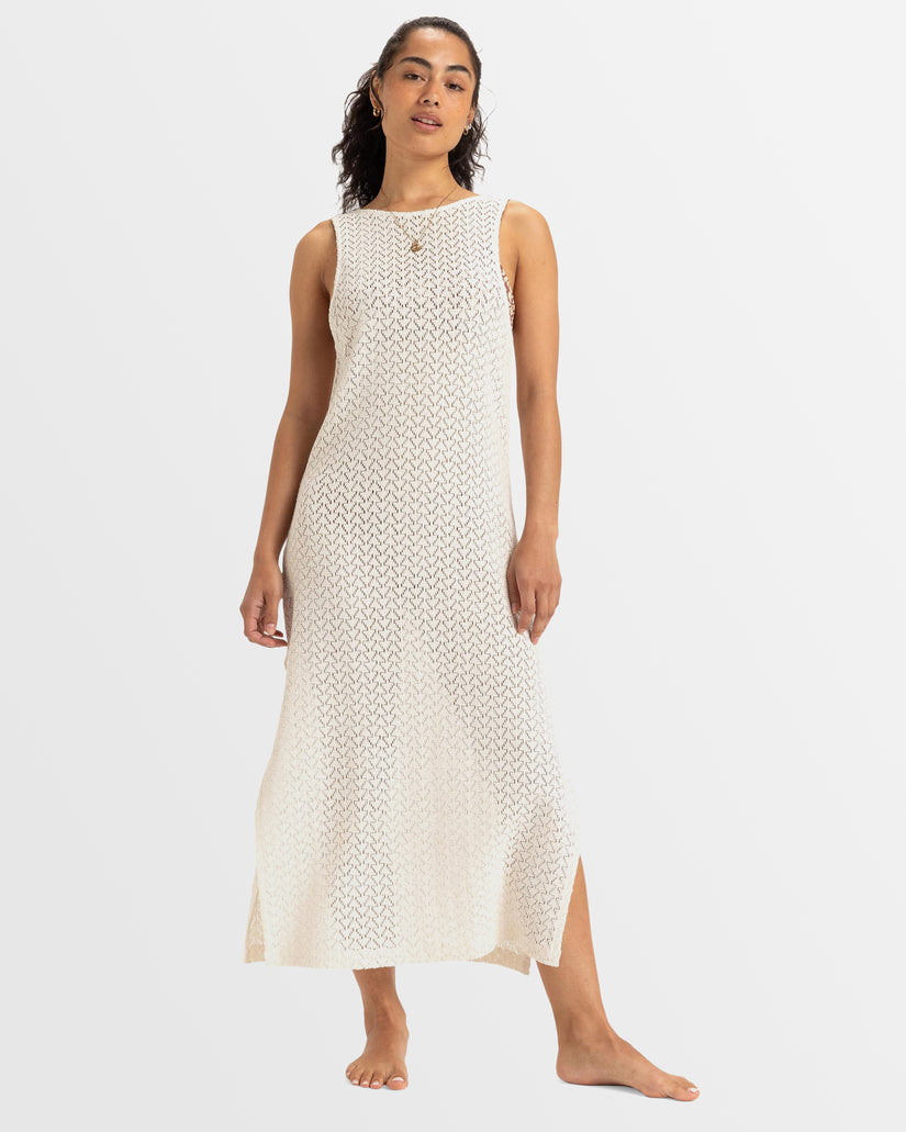 Womens Playa Mood Crochet Long Dress