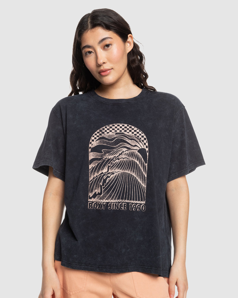 Womens Moonlight Sunset Oversized T-Shirt