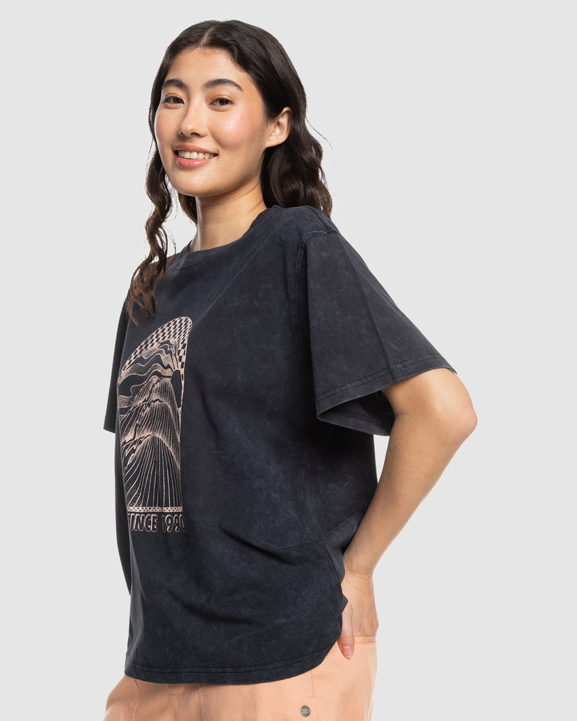 Womens Moonlight Sunset Oversized T-Shirt