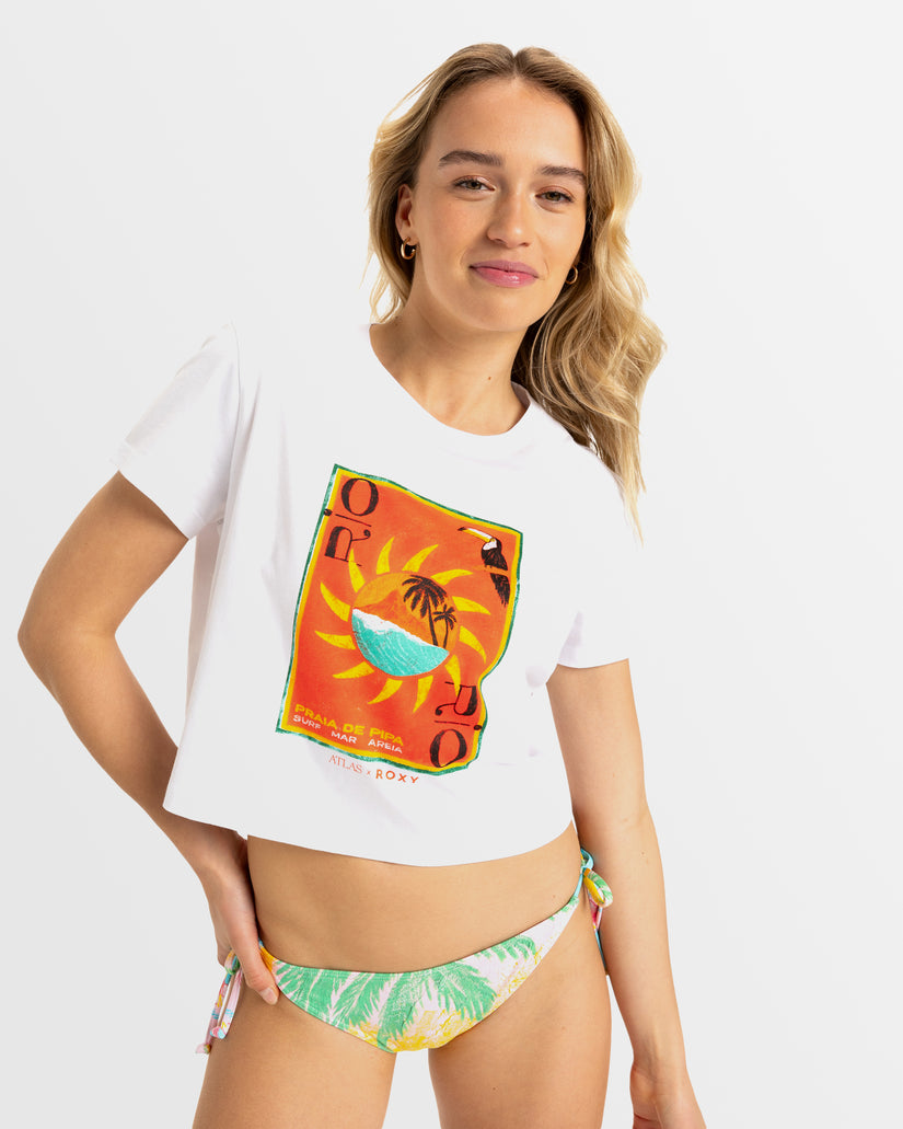 Womens Atlas Ocean Regular Crop T-Shirt