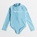 Girls 2-7 Heater Long Sleeves One-Piece Rashguard