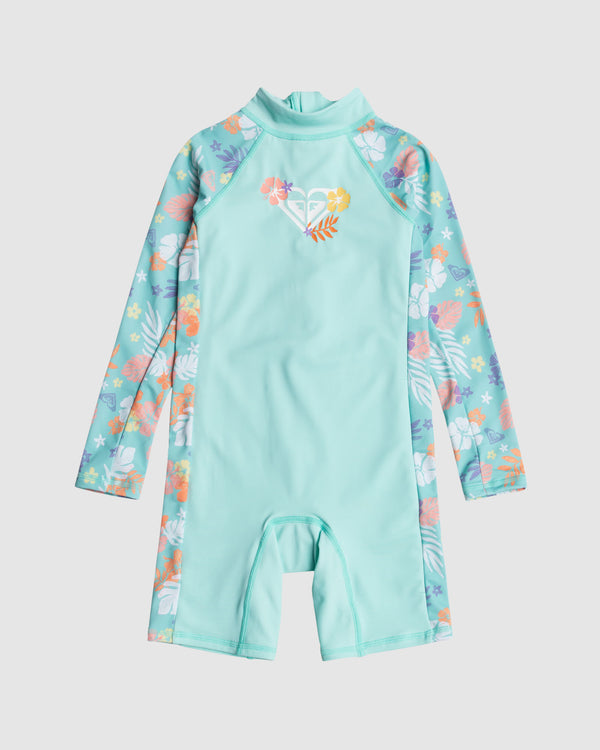 Girls 2-7 Beach Bay Springsuit Long Sleeve Rash Vest