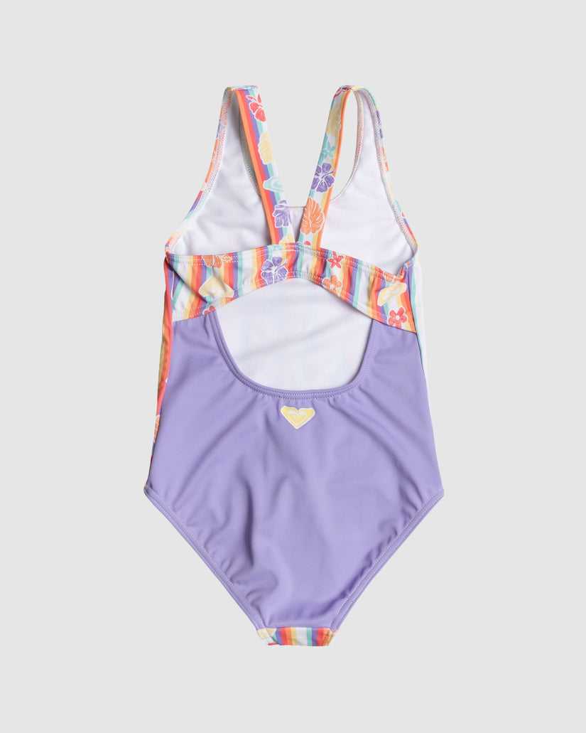 Girls 2-7 Rainbow Bay Stripe One Piece Swimsuit