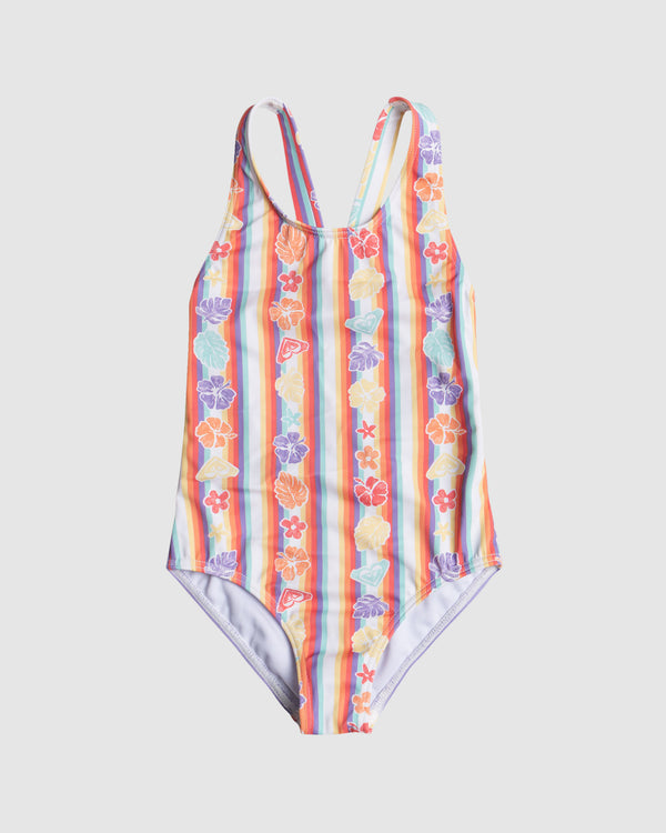 Girls 2-7 Rainbow Bay Stripe One Piece Swimsuit