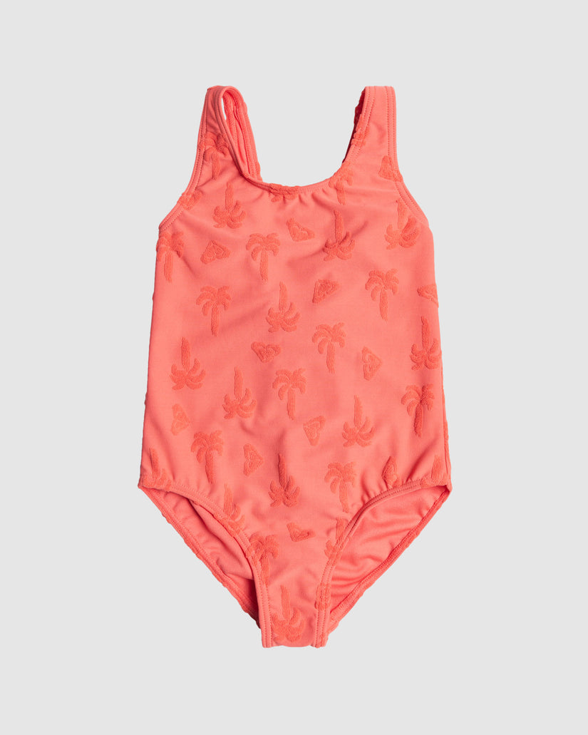 Girls 2-7 Palm Tree One Piece Swimsuit