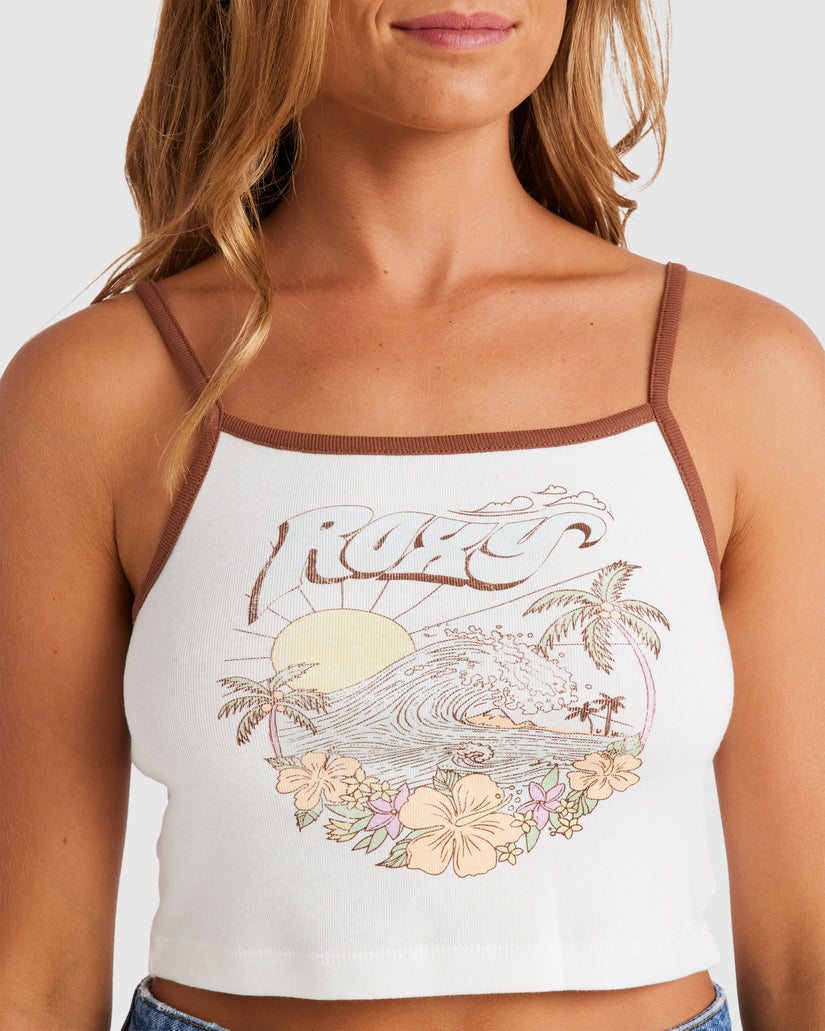 Womens Sunrise Wave Tank Top