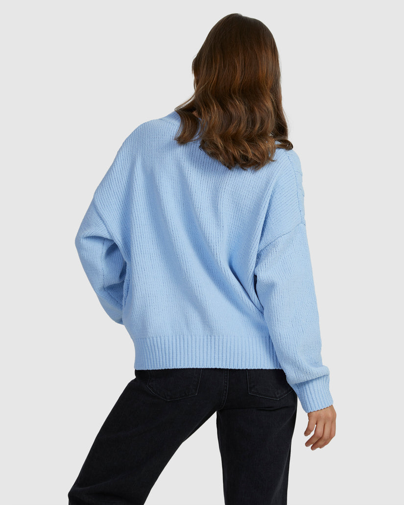 Womens Missing The Waves Long Sleeve Jumper