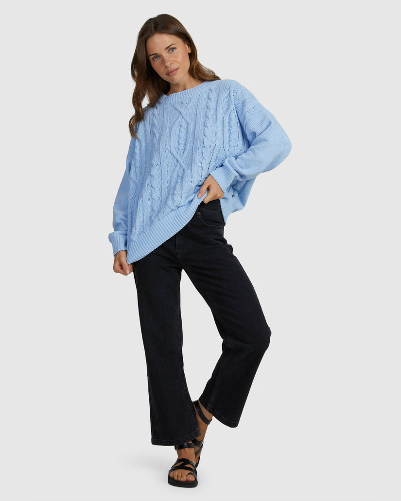 Womens Missing The Waves Long Sleeve Jumper