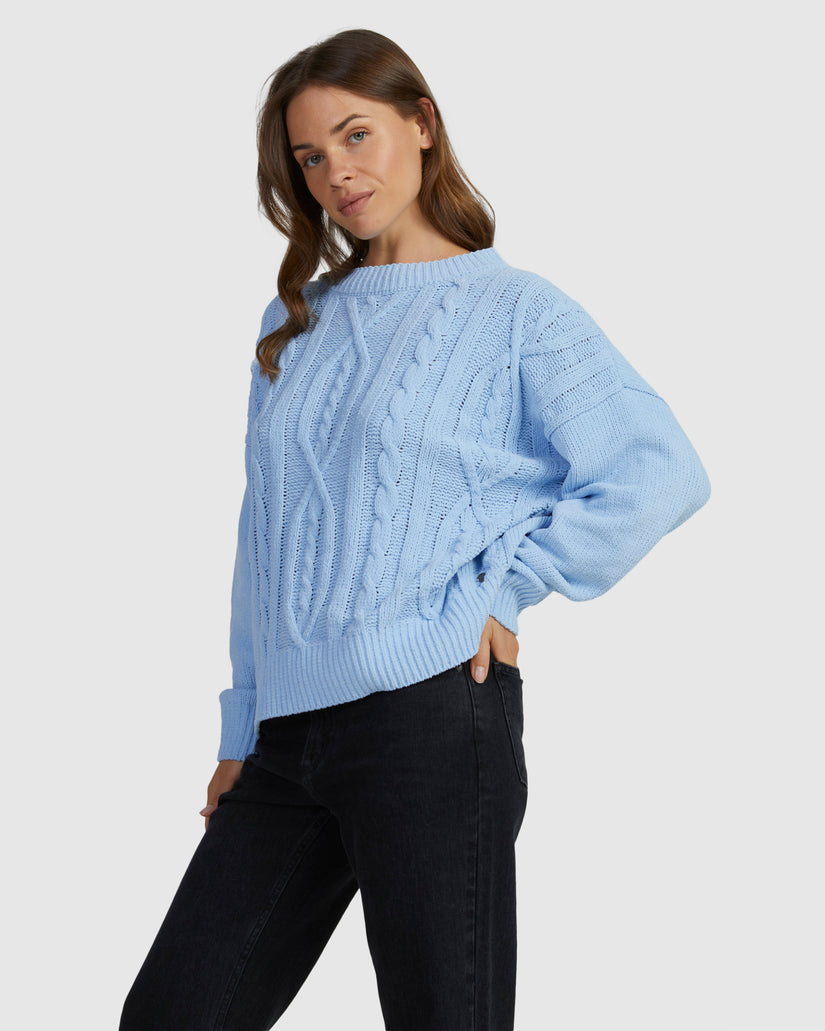 Womens Missing The Waves Long Sleeve Jumper