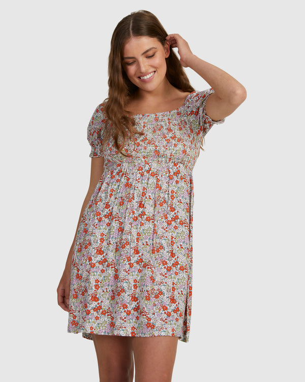 Womens Hello Petal Mini Dress