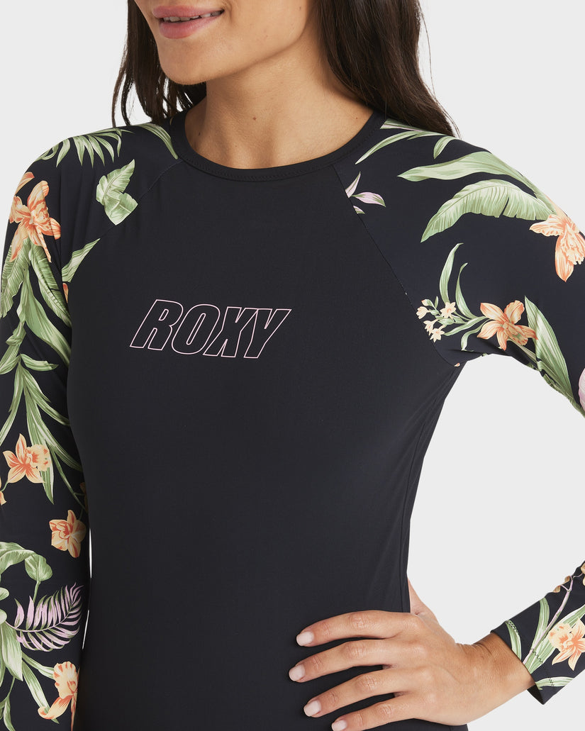 Womens Island Escape Active Long Sleeve One Piece