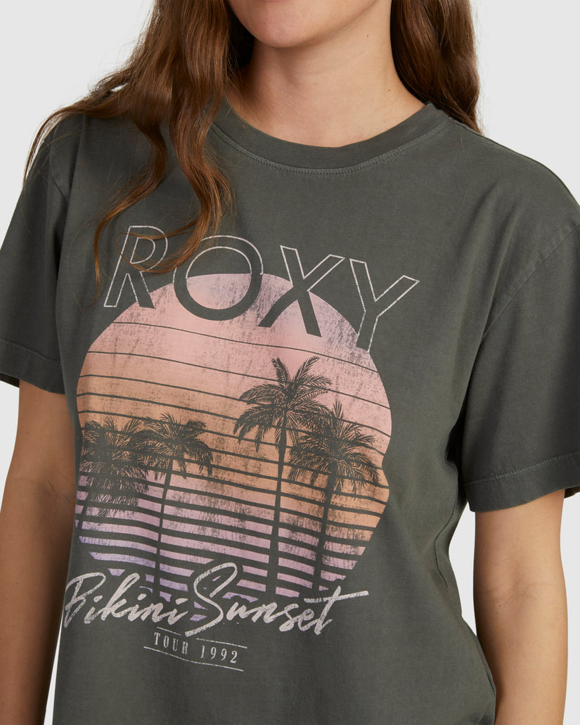 Womens Moonlight Sunset A T-Shirt